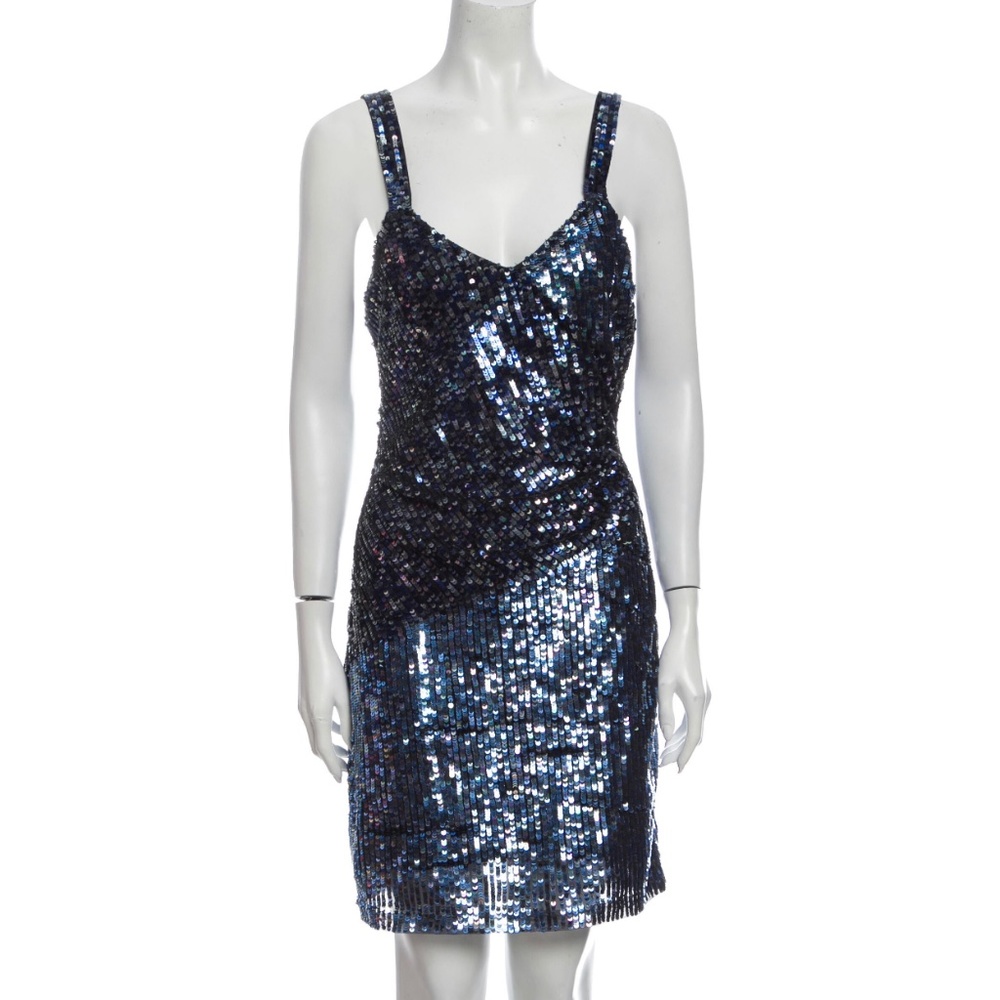 Parker Navy Sequined Dress